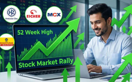 Stock Market Today Hindustan Zinc Eicher Motors MCX Hit 52 Week High